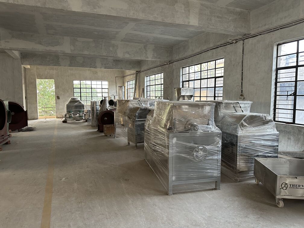 Quality control inspection of industrial dryer units at Rajeev Food Tech